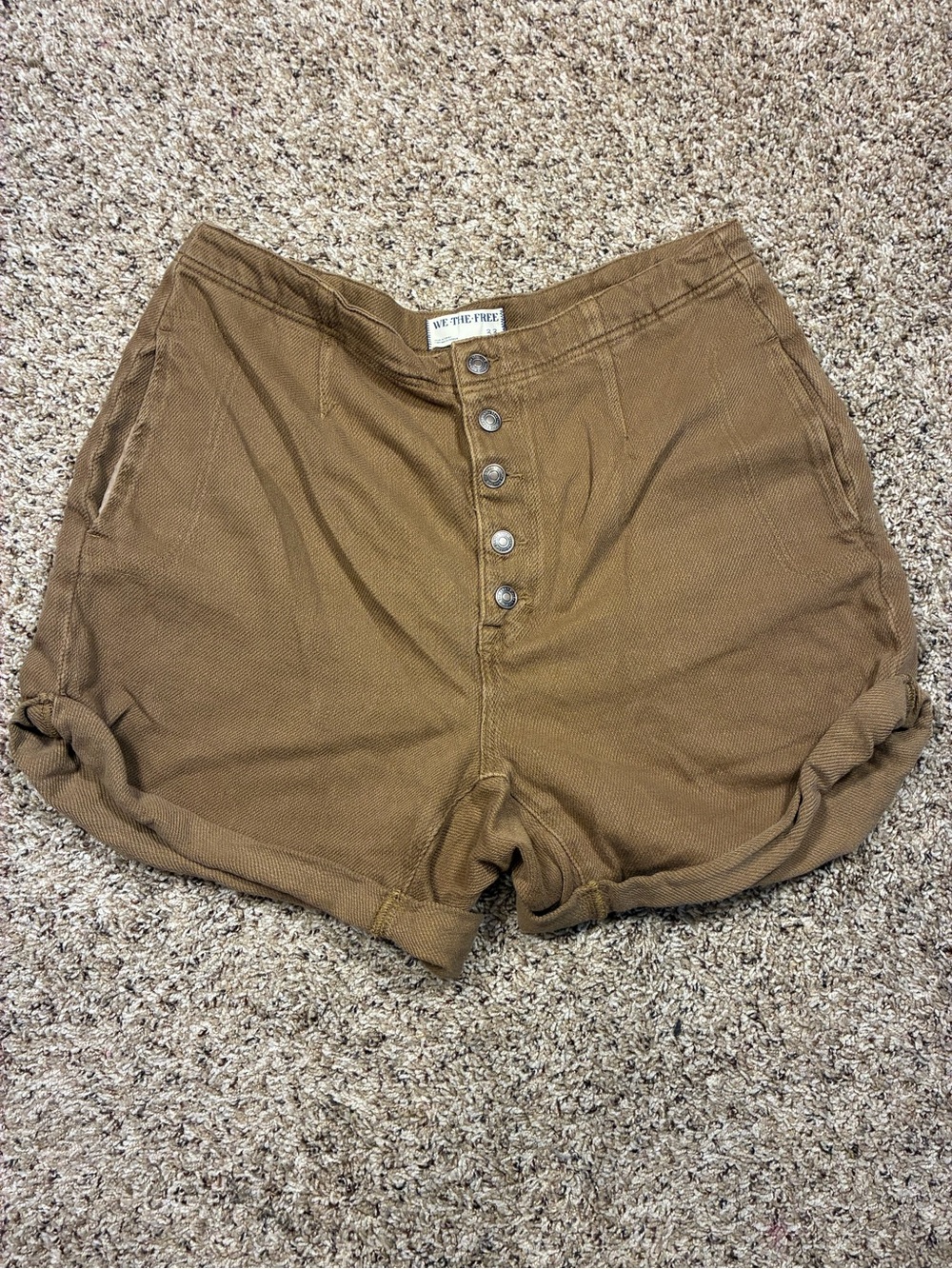 We The Free Osaka Relaxed Baggy Slouchy Shorts Button Fly